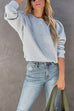 Margovil Crewneck Puff Sleeves Comfy Sweatshirt