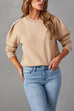 Margovil Crewneck Puff Sleeves Comfy Sweatshirt