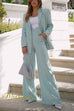 High Waist Wide Leg Power Suit Pants