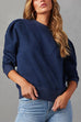 Margovil Crewneck Puff Sleeves Comfy Sweatshirt