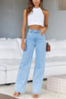 Margovil Distressed Wide Leg Boyfriend Denim Pants