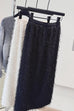 Margovil Elastic Waist Fringed Maxi Skirt