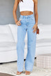 Margovil Distressed Wide Leg Boyfriend Denim Pants