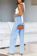 Margovil Distressed Wide Leg Boyfriend Denim Pants