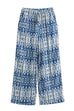 Margovil Drawstring Elastic Waist Wide Leg Printed Pants