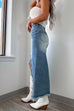 Margovil Frayed High Low Hem Distressed Maxi Skirt