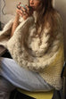 Margovil Round Neck Oversized Cable Knit Sweater