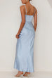 Margovil Backless Side Slit Maxi Cami Dress