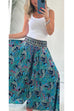 Margovil Elastic Waist Wide Leg Palazzo Printed Casual Pants