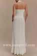 Halter Sleeveless Pleated Splice Maxi Dress