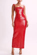 Margovil Sleeveless Open Back Sequin Bodycon Maxi Party Dress