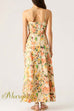 Spaghetti Strap Pocketed Floral Print Swing Maxi Dress