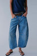 Margovil Mid Rise Barrel Leg Jeans