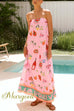 Margovil Strapless Tube Dolce Vita Holiday Print Maxi Dress