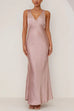 Margovil V Neck Sleeveless Maxi Party Dress