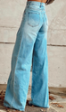 Margovil Distressed Wide Leg Casual Denim Pants