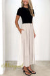 Short Sleeves Color Block Splice Maxi Dress