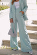 High Waist Wide Leg Power Suit Pants