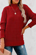 Margovil Fall Solid Mockneck Drop Shoulder Sweater