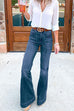 Margovil Distressed Flare Bottoms Skinny Jeans