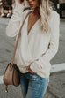 Margovil V Neck Long Sleeve Wrapped Sweater