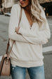 Margovil V Neck Long Sleeve Wrapped Sweater