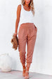 Margovil Elastic Waist Soft Cotton Joggers with Pockets(5 Colors Available)