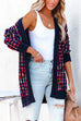 Margovil Open Front Multi-colored Print Cardigans