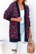 Margovil Open Front Multi-colored Print Cardigans