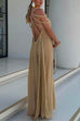 Margovil Halter Cut Out Backless Beach Cover Up Maxi Dress