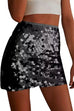 Margovil Elastic Waist Sequin Bodycon Mini Skirt