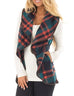 Margovil Pockets Plaid Jacket Vest